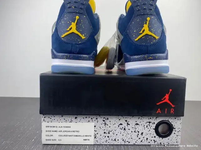 Official Maikesneakers Retro AJ4-1036660 (PE) Air Jordan Michigan 4 0412